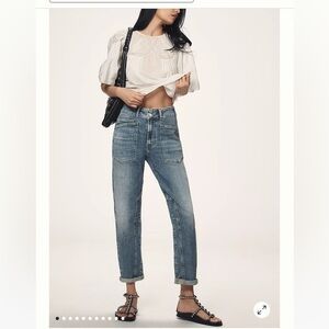 NWT! The Wanderer Mid-Rise Relaxed Jeans by Pilcro from Anthropologie